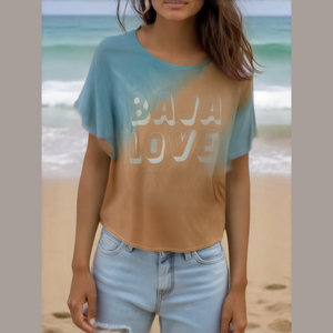 NWOT Wildfox Tie Dye "Baja Love" Oversized Lounge Tee